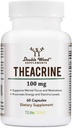 Theacrine (Teacrine) 100 Mg, 60 κάψουλες - Energy and Focus Supplement (Παρόμοια με τα χάπια καφεΐνης, αλλά πιο Λεπτή και μακρύτερη διάρκεια) Non-GMO και Gluten Free by Double Wood