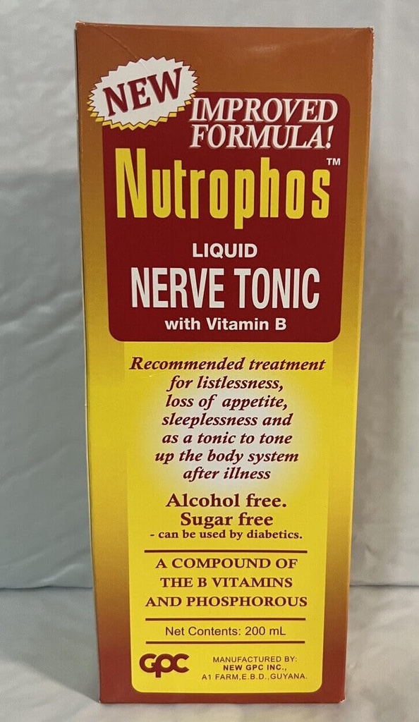 B 200 ml Vitamini ile Sıvı Nerve Tonic, 8 Fl Oz (Pack of 1)