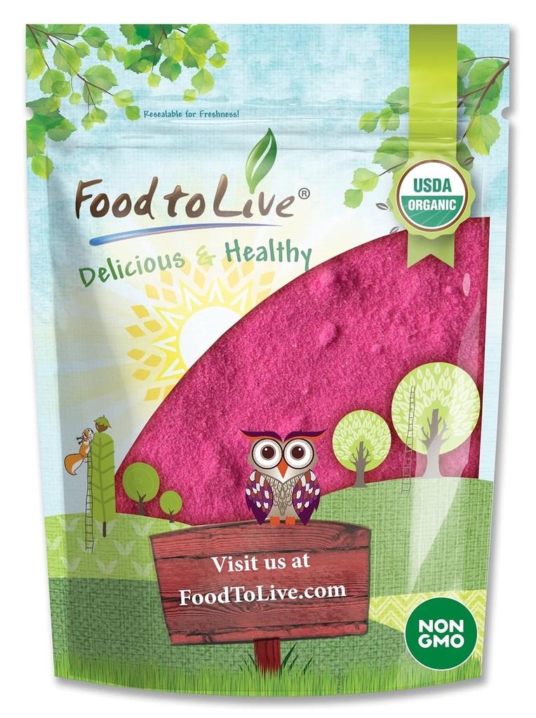 Organik Ejderha Meyve Tozu Yaşamak, 1.5 Pound – Non-GMO, Tozlu Red Pitaya, Vegan, Bulk. Contains Maltodextrin. Antioksitlerde, Fiber, Vitamin C. Shakes, Smoothie Bowls için Mükemmel