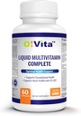 Sıvı Multivitamin Tamam, Vitamin ve Minerallerin Full Spectrum ile, Plus 42 Meyve ve Sebze Perrietary Mix, Easy Abors (60 Vegan Liquid filled Capsules)