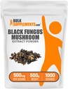 BulkSupplements.com Black Fungus Mushroom Extract Toz - Wood Ear Mushrooms Toz - Vegan & Gluten Free, 500 mg per Service, 500g (1.1 lbs) (Paket 1)