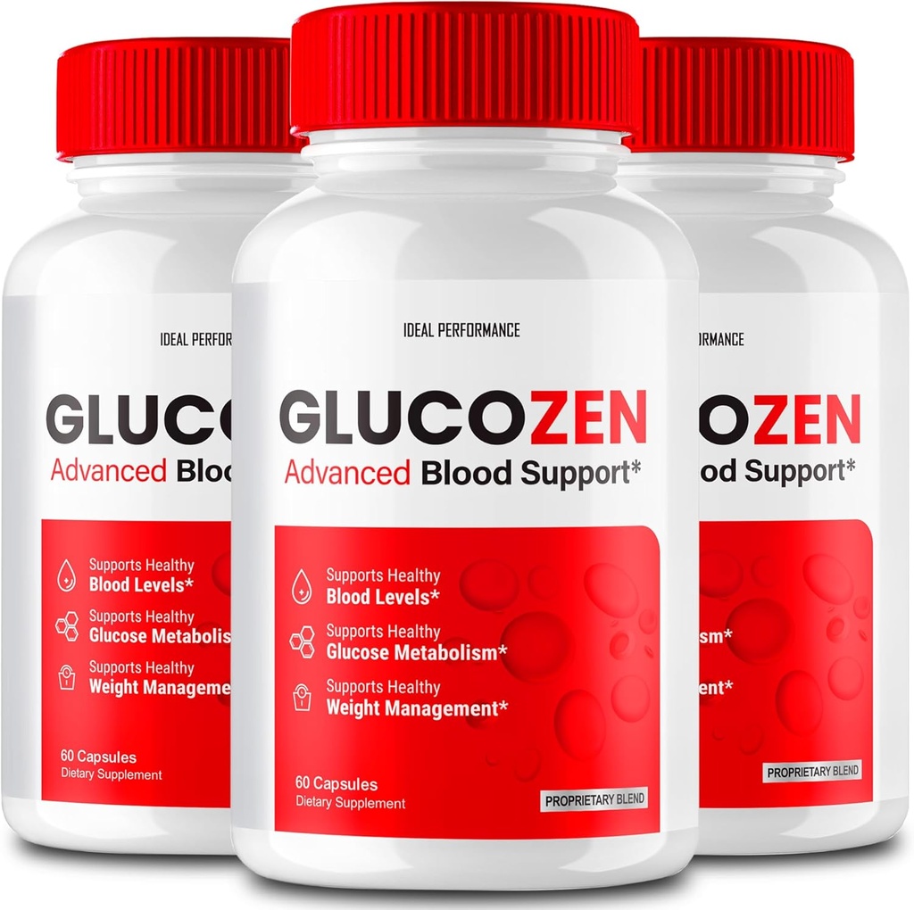 Glucozen Capsules, Glucozen Support Supplement Pills - maksimum Güçlü, Glucozen Health & Wellness Capsules, Gluco Zen Health Capsules ( Paket)
