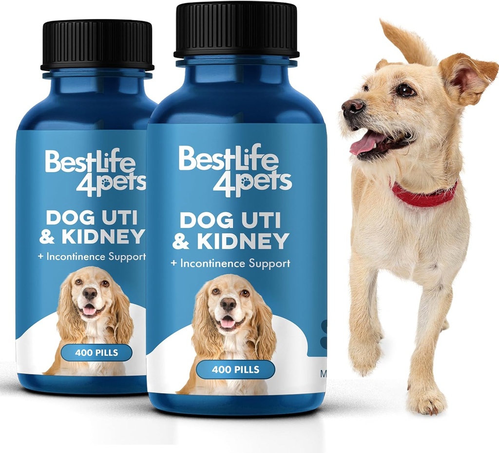 En İyiLife4Pets Dog UTI Kidney Support, Natural Urinary Tract Enfeksiyon Tedavisi, Renal ve Bladder Control Supplement, Pills 2 Pack Kullanımı Kolay