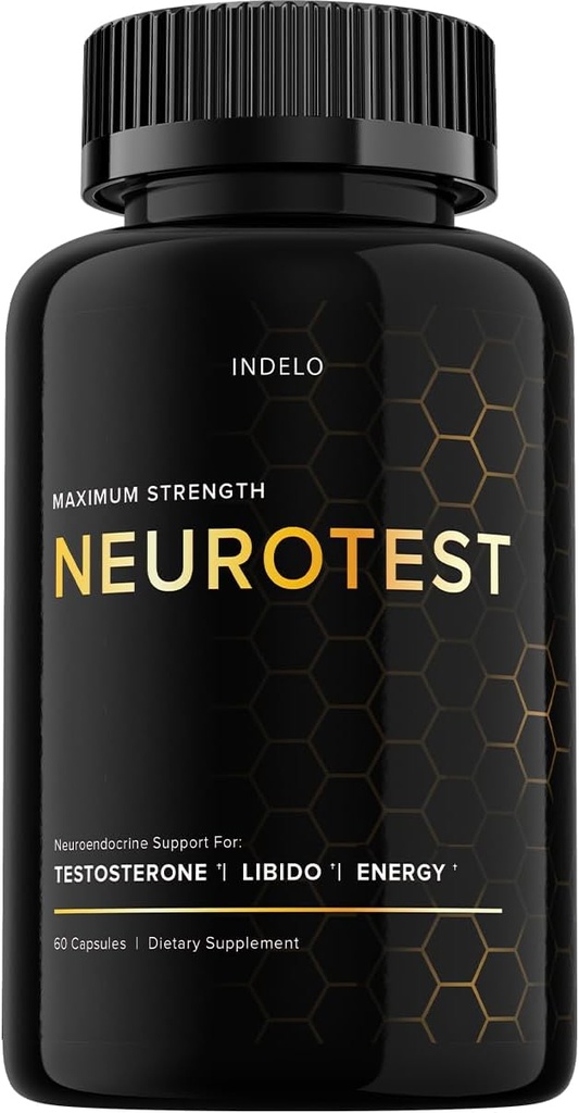 NöroTest Pills Capsules, Erkekler için NöroTest Diyetsel Supplement, Peak Performance ve Wellness için NöroTest Günlükleri, Nöro Test Gelişmiş Formula Pills (60 Capsules)