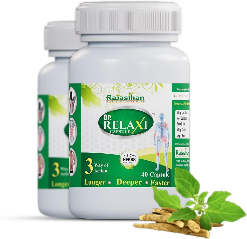 Dr.Relaxi Capsules 2 for Men and Women için 2 paket.