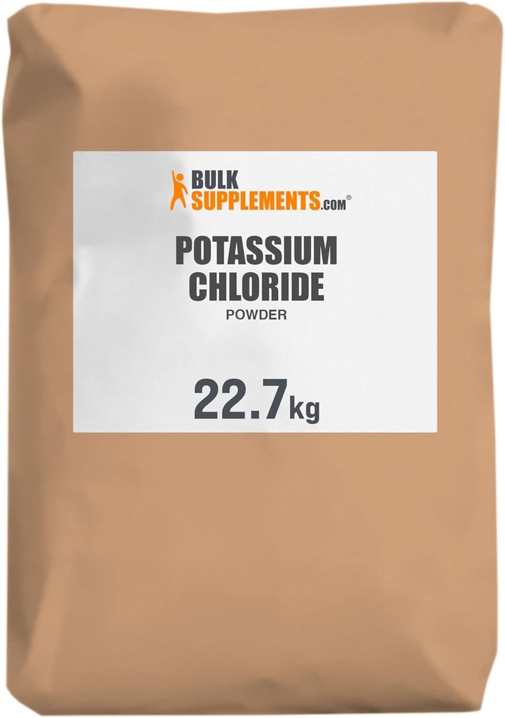 BulkSupplements.com P properties Chloride Toz - Potasyum klorid Salt Substitute - Gluten Free, 200 mg per Service, 22.7g (50 lbs) (Pack of 1)