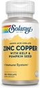Copper Solaray 100 VegCaps ile çinko