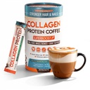Collagen protein Kahve Powder Toz - Better Focus, Energy, Digestion, Bloating & Immunity for Women & Men | Supports Glowing Skin, Hair, Nail, Skin, Bone & Ortak Sağlık | 30 Hizmet