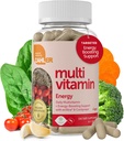 Zahler - Enerji Vitaminleri ile Kadınlar ve Erkekler için Günlük Multivitamin, Mineraller ve Demir (60 Kont) Kosher Men & Womens Multivitamins for Health - Multivitamins for Yetişkinler - Made in USA Supplements