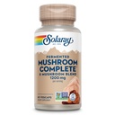 SOLARAY Fermented Mushroom Complete - Organik Chaga, Reishi, Shiitake, Cordyceps, Türkiye Tail Mushroom ve Lions Mane Supplement Capsules - 8 Mushroom Supplement - Non-GMO, 30 Hizmet, 60 VegCaps
