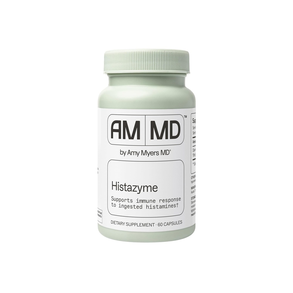 Amy Myers MD Histazyme - Diamine Oxidase Dao Enzyme Supplement Histamine Blocker to Support Health Digestion, Food Derived Histamine intolerance (HI) - 60 Capsules - Şişe