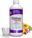 Buried Treasure Children's Daily Multi Liquid Multivitamin & Minerals Beslenme Diyetsel Vegan Supplement for Kids No Yapay Materialss Non-GMO Natural Fruit Flavors, 16 oz w/Dose Cup