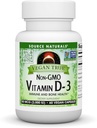Source Naturals Vegan True, Μη ΓΤΟ Βιταμίνη D-3, Συμπλήρωμα Διατροφής για την Ανοσοποιητική και Οστική Υγεία*, 2.000 IU - 60 Κάψουλες