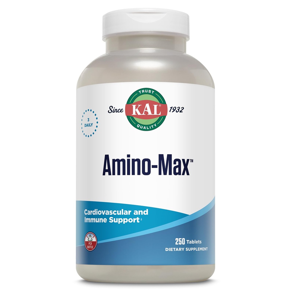 KAL Amino Max, Αμινοξέα, Χηλικά Ορυκτά Πολύμινο 250 Δισκία