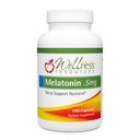 Wellness Kaynakları 0,5 mg Melatonin Capsules - Doğal Uyku Desteği Tamamlandı - Gluten Free Sleep Aid, Preservative Free, Third-Party Tested, NoEDIT Sugars Dye Free, 180 Capsules