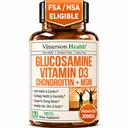 Glucosamine Chondroitin with Vitamin D3 2000IU - Erkekler ve Kadınlar için Uygun Ortak Supplements - Ortak Sağlık, Saç Skin Nails, Bone Health & Comfort with MSM, Vit D, Bromelain & Boswellia - 120 Tabs