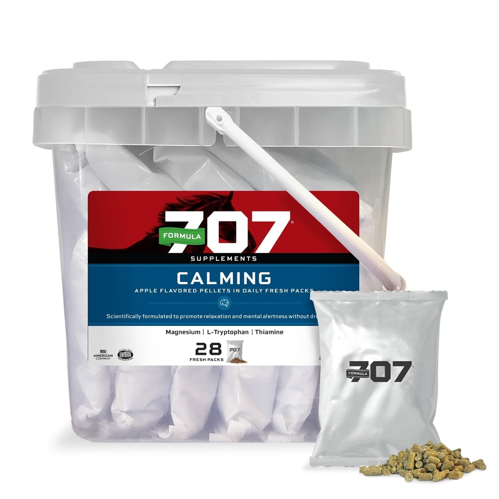 Formula 707 Calming Equine Supplement, Daily Fresh Packs – Αγχωτική ανακούφιση και ενισχυμένη εστίαση για τα άλογα – L-Tryptophan, θειαμίνη & μαγνήσιο