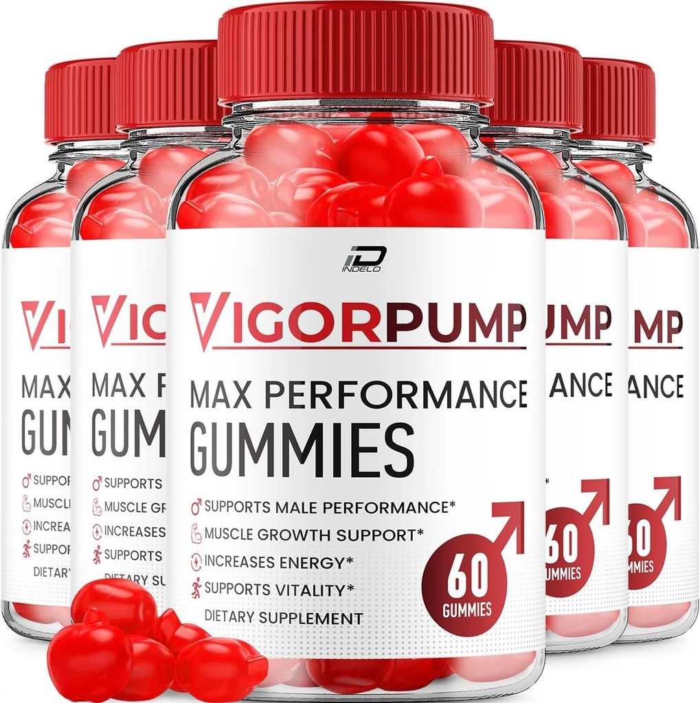 Erkekler için Vigor Pump Gummies - VigorPump Erkek Gummies All-Doğal Supplement, Pump Vigor Gummies Yorumlar (5 Pack - 300 Gummies)
