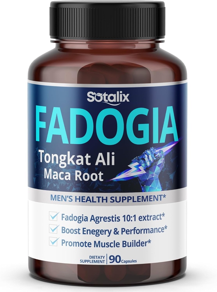 Yüksek Güç Fadogia Agrestis Capsules - Maca Root ile Yoğun Formula - Destek Immune, Enerji (150 Kont)