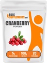 BulkSupplements.com Cranberry Toz - Kadınlar ve Erkekler için Cranberry Supplements - Unsweetened & Gluten Free, 5g per Service, 100g (3.5 oz) (Pazar 1)