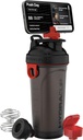 Ύδρα Κύπελλο JailBreak 28 oz Shaker μπουκάλι για τις πρωτεΐνες Shakes, Shaker μπουκάλι με λαβή & Ball Blender, Shakeer Κύπελλο με κάτοχος τηλεφώνου για το αυτοκίνητό σας, Ταξίδι για να πάει, BPA δωρεάν (μαύρο / κόκκινο)
