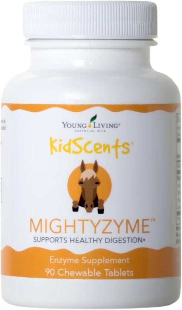 Genç Yaşam KidScents MightyZyme Chewable Tabletler - 90 ct - Çocuk Digestive Enzyme Supplement - Çocuklar için Doğal Digestion Destek - Çocuk Dostu Ürünler