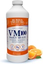 Buried Treasure VM100 Günlük Sıvı Vitaminler ve Mineraller artı En Az Apsiyon için Antioksit Orange Zest Flavor 32 Hizmetler 32 Ounce