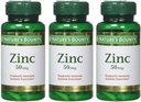 Nature's Bounty Çinko 50 mg Caplets 100 ea (Pack of 3)
