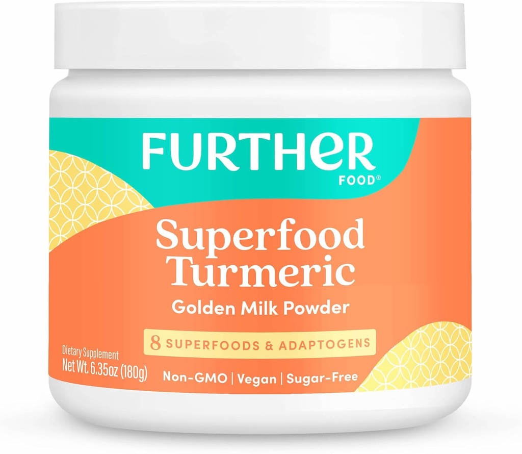 Περαιτέρω τρόφιμα Best Turmeric Golden Milk Organic Turmeric Powder, Cinnamon, Ginger & Black Pepper Maximum Abvorvation Joint Health, Gut Health, Sugar-Free, Vegan, Keto (6.35 oz)
