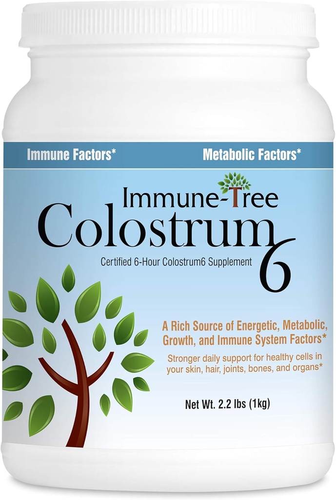 Immune Tree 100% Bovine Colostrum Toz, 661 Servisler, 2.2lb (1 Kilo), Anti-Aging, Sağlıklı Immune Sistemi, Gut & Digestion, Muscles, & Wellness, ABD'de Çimenlerden Yap,