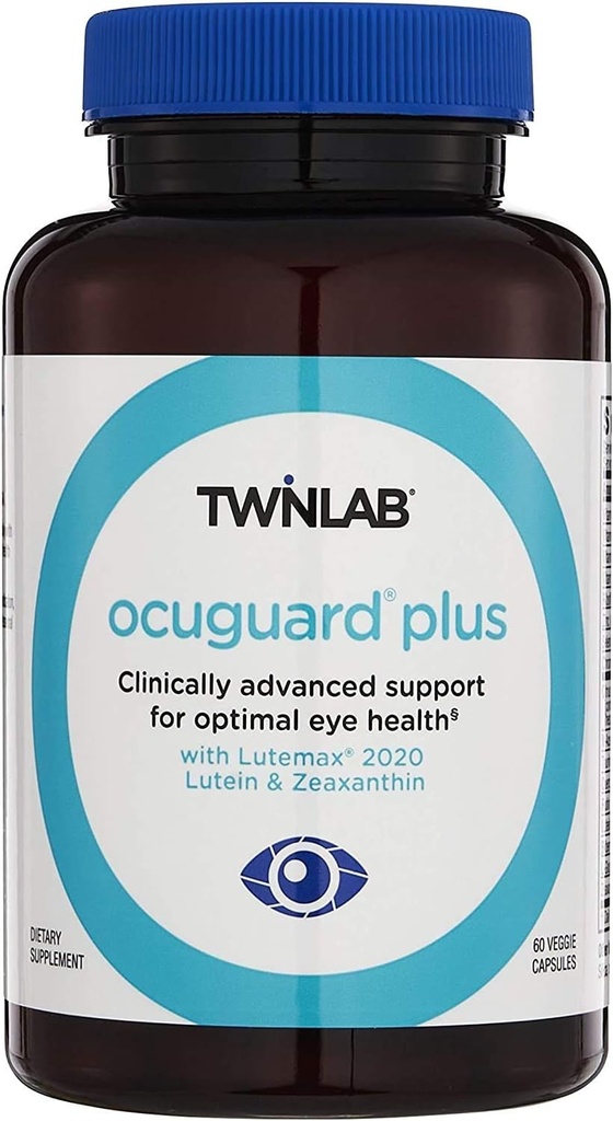 Twinlab Ocuguard Plus – Eye Supplement with çinko, Vitamin A, C & D - 60 Veggie Capsules