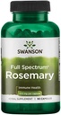 Swanson Full Spectrum Rosemary - Herbal Supplement Immune Health Support - Doğal Formula Vücut ve Destek Genel Wellness'i Korumaya Yardımcı Olmak - (90 Capsules, 400 mg Her)