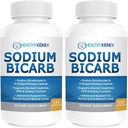 sodyum Bikarbonat 650 mg Capsules Normal Böbrek Fonksiyonlu ve Kidney Supplement'i Desteklemek için Gecikti. Sodyum Bikarbonate for Acid Relief, alkalinity 120 Pills 2Pack