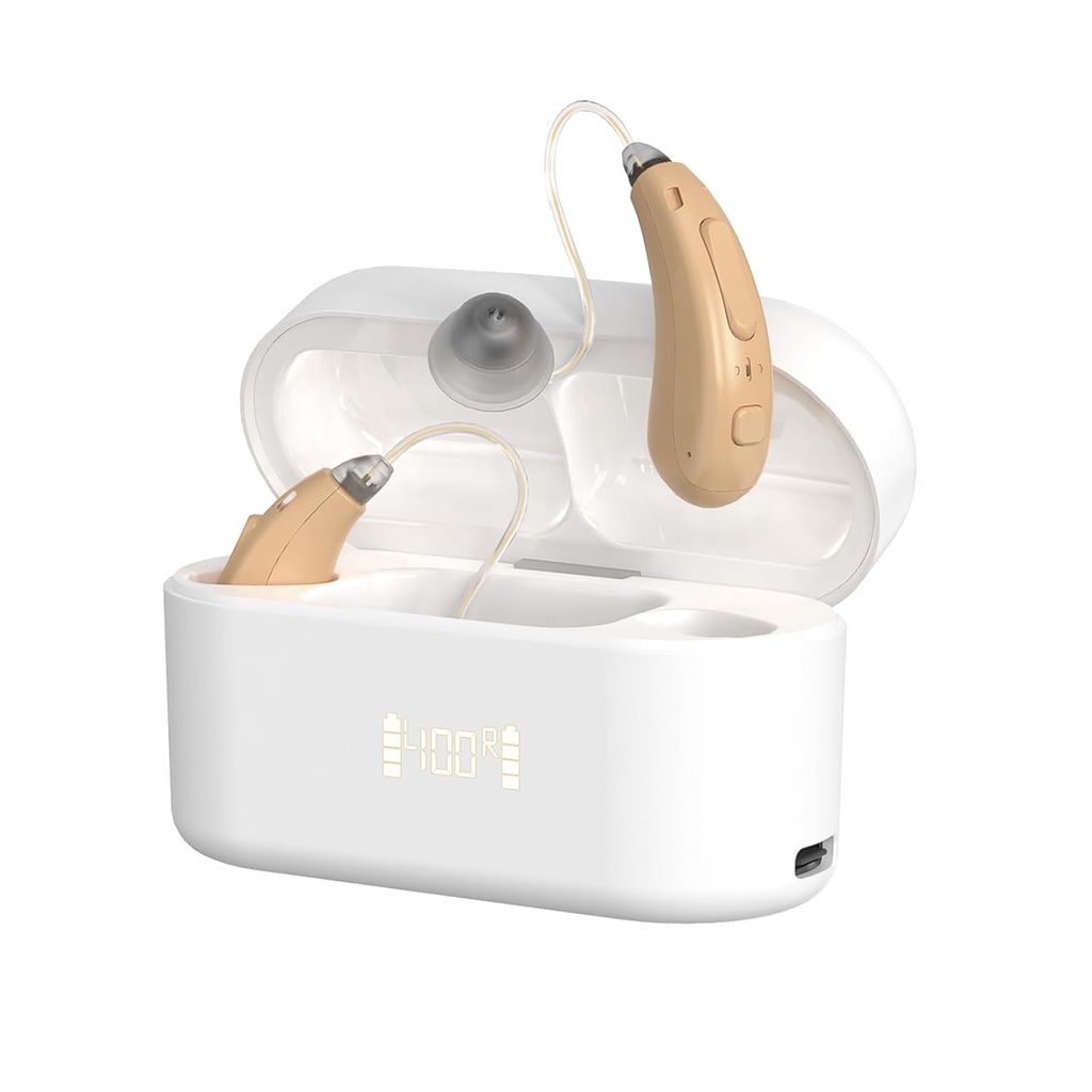 Yaşlılar için işitme, 16-Channel OTC Yetişkin işitme kaybı için işitme Yardımı, Üstün Ses Kalitesi, Auto-On/Off/Off