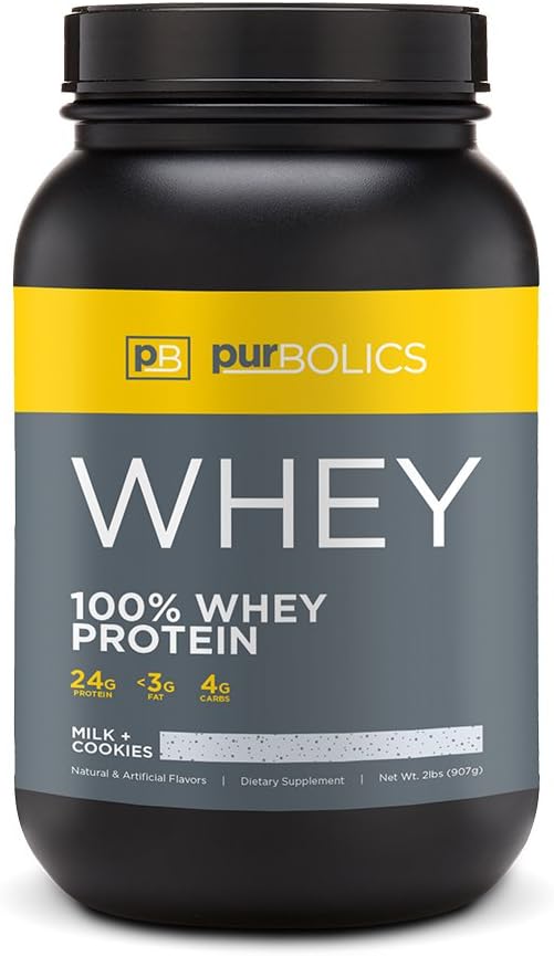 Purboliks proteini | 100% Whey proteini | Lean Muscle & improve Recovery | 24g protein | 28 Hizmet (Milk + Çerezler)