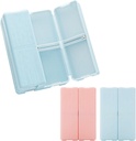 Μικρός ημερήσιος οργανωτής χαπιών (2 Pack), 7 compartents Μαγνητικός διοργανωτής χαπιών Ταξιδιωτικό κουτί χαπιών Φορητή θήκη χαπιών για τα γουργουνάκια Dustproof Ιατρική Βιταμίνη κουτί, ιχθυέλαιο και κουτί συμπλήρωμα (μπλε, ροζ)