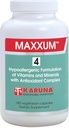 Karuna MAXXUM 4 180 Vejetaryen Capsules | multivitamin ve Mineral Supplement, Lutein, Zeaxanthin, Lycopene, Alpha-Carotene ve Cryptoxanthin, Citrus Bioflavonoids,1:1