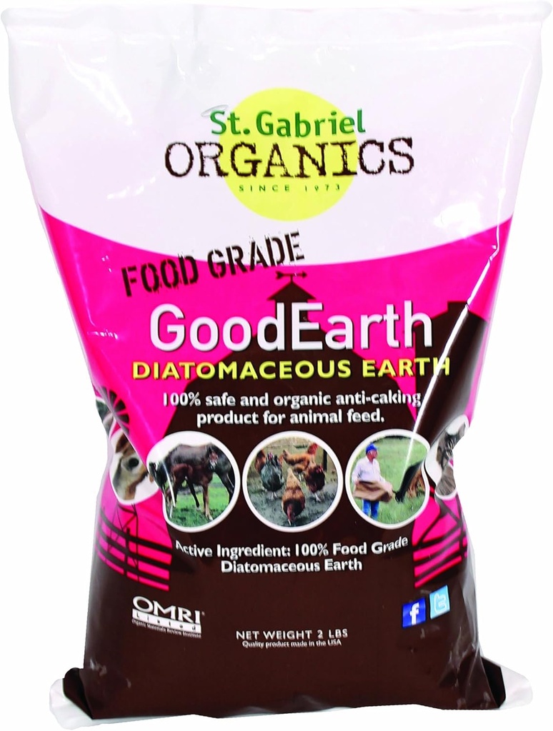 GoodEarth Diatomic Earth Συμπλήρωμα Γης για κοτόπουλα και εκτρεφόμενα ζώα, NET WT 2 LBS