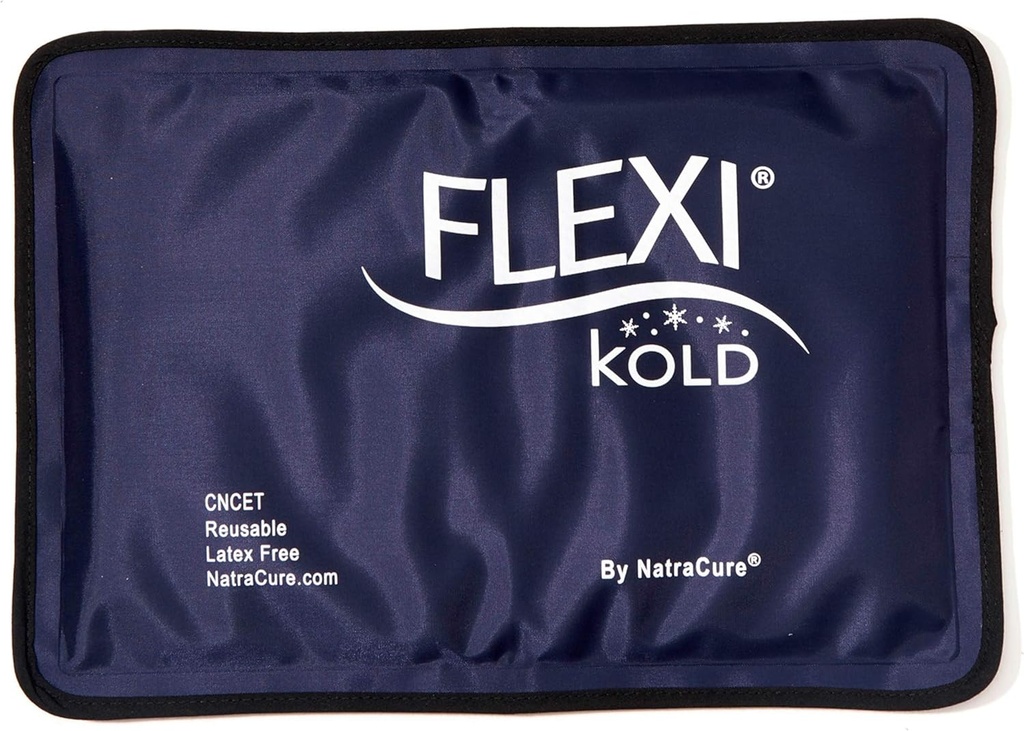 FlexiKold Gel Soft Esnek Buz Paketleri Injuries - Reusable Freezer Cold Pack, Cold Compress & Soğutma Gel Pad Face, Omuz, Hip, Leg, Arm, Ankle & Foot Injury - Medium - 7.5" x 11.5"