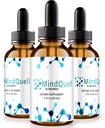 NutraRize (πακέτο των 3 MindQuell σταγόνες, Όλα-Φυσική Φόρμουλα Υποστήριξης, Premium συμπλήρωμα για την υποστήριξη της εστίασης και συγκέντρωσης, επίσημη κριτική μυαλό Quell Gotas (90 εξυπηρετούν)