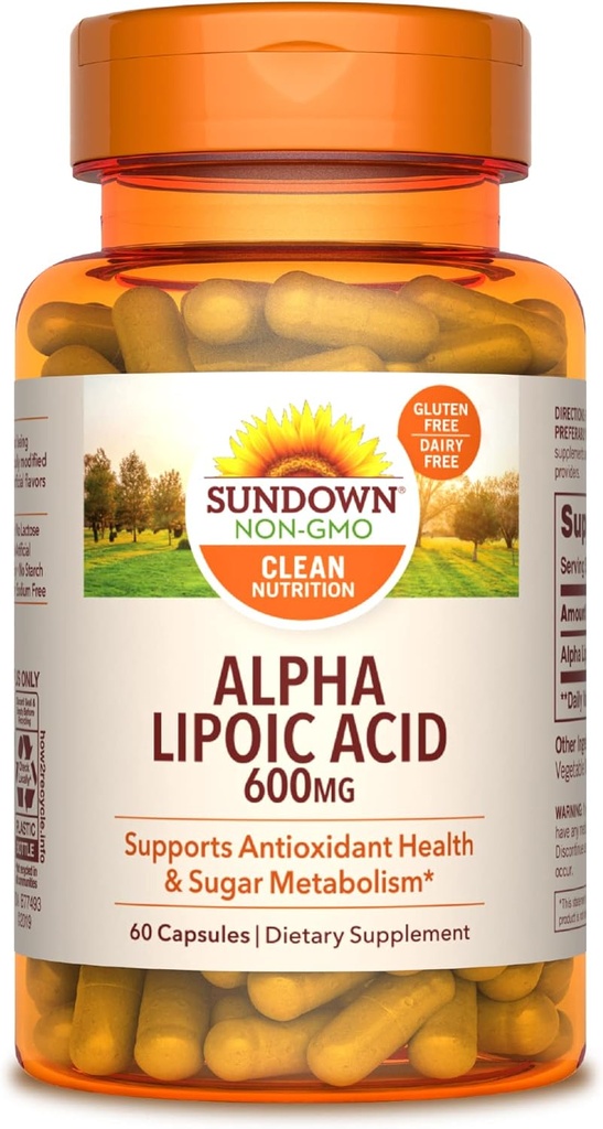 Sundown Alpha Lipoic Acid 600 mgm, 60 Kont
