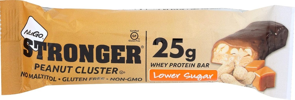 Nugo Beslenme Güçlü Bar, Peanut Cluster, 2.82 Ounce