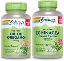 Oregano Softgels ve Echinacea, VIT C & çinko Immune Support Supplement - Oregano Oil and Echinacea Capsules w/Vitamin C 500 mg Plus Bioflavonononoyaks, Vegan, 60-Day Garanti, 120