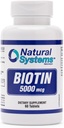 Biotin 60 Tablets 5000 mcg by Natural Systems 