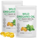 Oregano Softgels 6000 mg'ın petrolü 240 Kont'a hizmet ediyor | 1 Formula 1'de Siyah Tohum Petrol 200 mg, 4X Güçlü Carvacrol & Thymoquinone | Plant Based, Non-GMO & Immune Support