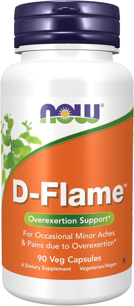 Şimdi Gıdalar Tamamlar, D-FlameTM, Complementary Herbs, Overexertion Support*, 90 Veg Capsules