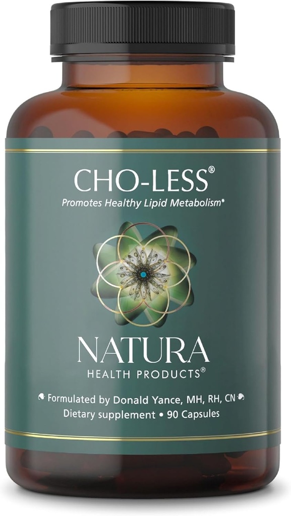 Natura Health Products Cho-Less Supplement - Προάγει τον υγιή μεταβολισμό των λιπιδίων και την καρδιοαγγειακή υγεία - με Niacin, Red Yeast Rice, Artichoke Extract, και Beta Sitosterol (90 κάψουλες)