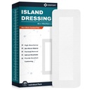 Island Dressing Bordered Gauze 4"x10", 25 Bireysel olarak Grafik,Soft & Highly Absorbent Medical Grade, Gauze Pad'ı Yara Bakımı ve İlk Yardım için Giydi