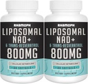 Liposomal NAD+ Trans-Resveratrol 300 mg ile 800 mg, Max Aborpsiyon, Actual NAD+ Sağlıklı Ağlama, Hücre Enerjisi, DNA Onarımı, Longevity - 120 Softgels