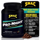 SNAC Pro-Night ποιότητας πρωτεΐνη μείγμα για τη νυχτερινή αποκατάσταση μυών, σοκολάτα